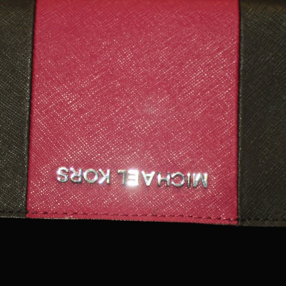 michael kors BURGUNDY STRIPE 3 PC SET - Picture 2 of 11